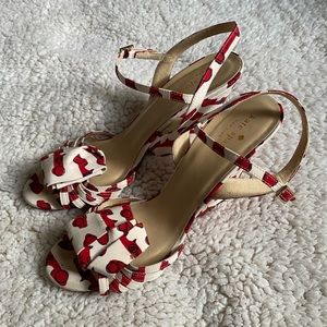 Kate Spade Ivana Wedge Red Autobahn Car Print